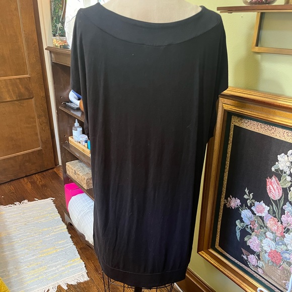 Eloquii deep v-neck black tunic - Picture 3 of 7